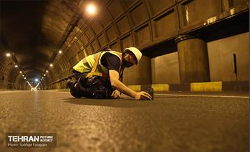 عملیات تعمیر و نگهداری تونل توحید 10