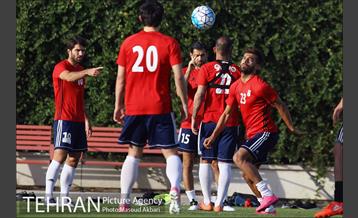 تمرین تیم ملی فوتبال ایران