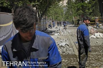 خیابان سی تیر، سنگ فرش می شود  6