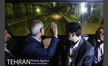 بازدید سرپرست شهرداری تهران از خط 6 مترو تهران 12