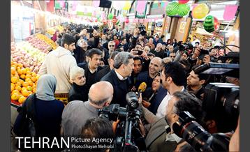 بازدید شهردار تهران از بازار میوه و تره بار جلال آل احمد 25