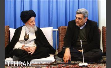 دیدار شهردار تهران با آیت الله العظمی علوی گرگانی  6
