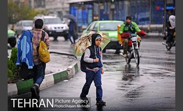 بارش باران پاییزی در تهران 10