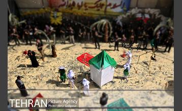 مراسم آتش زدن خیمه ها در ظهر عاشورا‎ 15