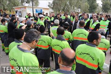 بازدید رییس ستاد اربعین شهرداری تهران از مرکز اسکان خادمین حسین 23