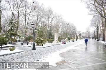 روز برفی تهران در بوستان ملت 28