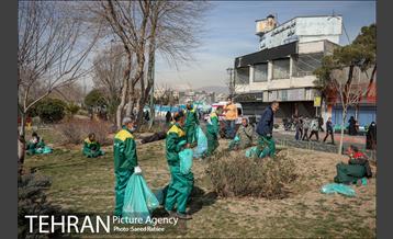 خدمات شهرداری تهران در پایان راهپیمایی ۲۲ بهمن-2 1