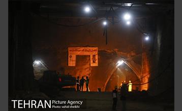 مراسم اتصال جبهه های حفاری شمالی و جنوبی تونل زیر گذر استادمعین 22