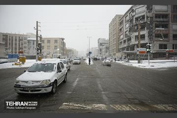 ترافیک روان در روز برفی تهران 22