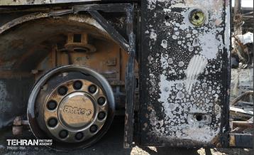 خسارات وارده به اتوبوس‌های شهر تهران 32