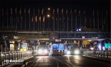 تست تراموای چرخ لاستیکی در تهران 20