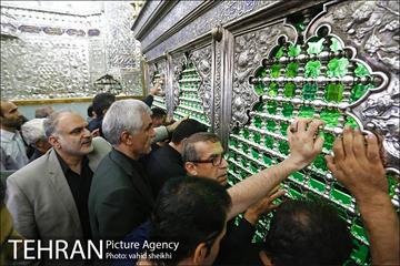 حضور شهردار در بین عزاداران امام حسین(ع)در حرم حضرت عبدالعظیم حسنی 6