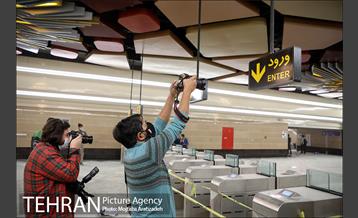 بازدید عکاسان خبری از ایستگاه مترو برج میلاد 5