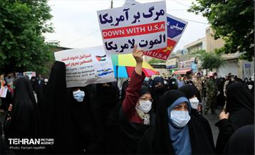 نماز جمعه و راهپیمایی روز قدس در منطقه کن