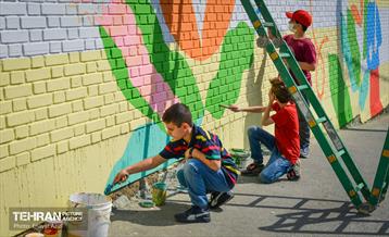 "نقش مهر" بر دیوارهای مدارس پایتخت 13