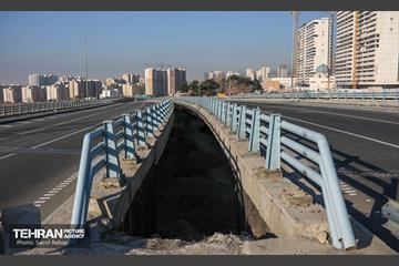 بازگشایی پل تقاطع غیرهمسطح بزرگراه شهید همدانی با رودخانه وردآورد 32