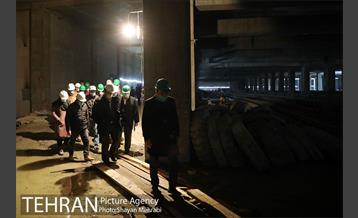 بازدید مهندس امام از پروژه پایانه زیرزمینی خط 4 مترو تهران 3