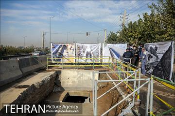 بازدید شهردار تهران از پروژه کانال شماره یک بزرگراه آزادگان 26
