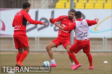 تمرین تیم فوتبال پرسپولیس تهران