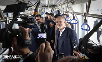 مراسم رونمایی از نخستین بسته حمل و نقل عمومی برقی تهران 12