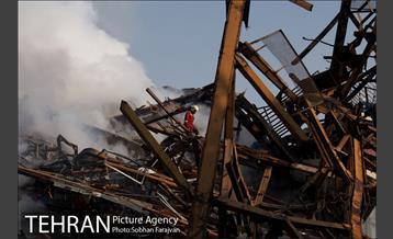 دومین روز عملیات امداد و نجات حادثه پلاسکو-1 5