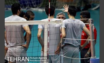 تمرین تیم ملی والیبال 1