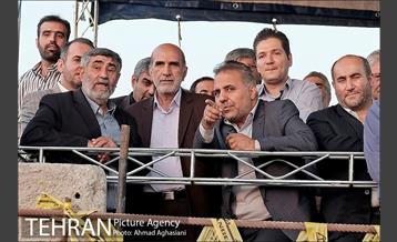 مراسم ورود ماشین حفار به ایستگاه B7 خط 7مترو 32