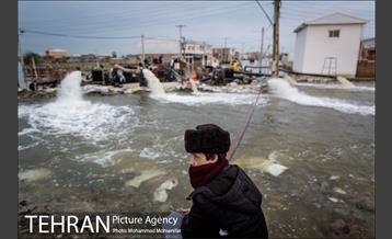 عملیات تخلیه آب از محلات گمیشان 25