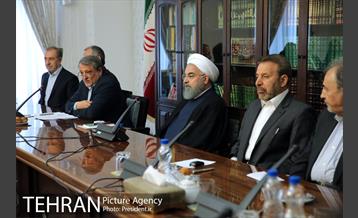 دیدار دکتر نجفی و اعضای شورای شهر تهران با رئیس جمهور 2