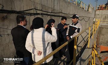 تور بازدید خبرنگاران از کارگاه‌های متروی شهر تهران 2