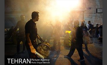 مراسم عزاداری حسینی در خیابان رودکی 3