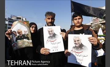 تشییع پیکر سپهبد قاسم سلیمانی و شهدای مقاومت در تهران  19