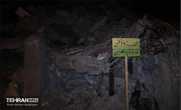 یادمان شهدا در محل تجاوز آمریکایی-صهیونیستی به ساختمان‌های مسکونی 25