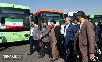 آیین بهره‌برداری از طرح نوسازی حمل و نقل عمومی تهران 42