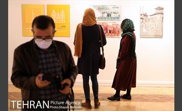 بازدید احمد مسجد جامعی از نمایشگاه تهران از منظر هنرمندان 10