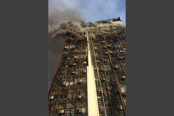 ساختمان پلاسکو در آتش 9