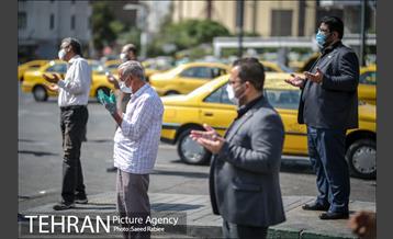 تکیه سیار عزای حسینی در پایانه تاکسیرانی سازمان آب 26