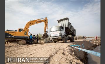ساخت سیل بند در روستای سابله 9