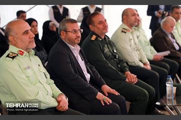 آیین کلنگ زنی ساخت سومین کلانتری منطقه هشت