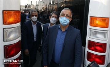 آیین رونمایی از ۱۱۰ دستگاه اتوبوس در ناوگان حمل و نقل عمومی 50