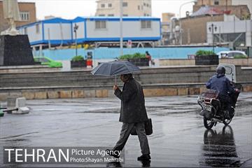 بارش باران پاییزی در تهران 3