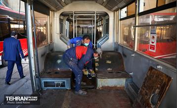 بازدید اعضای شورای شهر از مرکز اورهال سامانه شماره 2 اتوبوسرانی 14