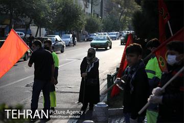 دسته عزاداری دمام زنی در بلوار کشاورز 8