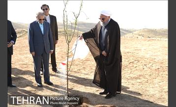 افتتاح پروژه1200 هکتاری کمربند سبز شهر تهران با حضور دکتر روحانی 11