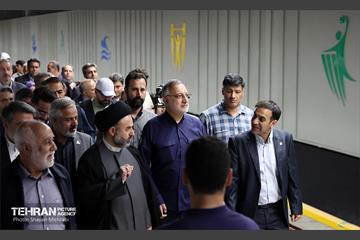 آیین تست گرم مسیر پایانی خط ۷ مترو تهران و بهره‌برداری از ورودی دوم ایستگاه آهنگ 36