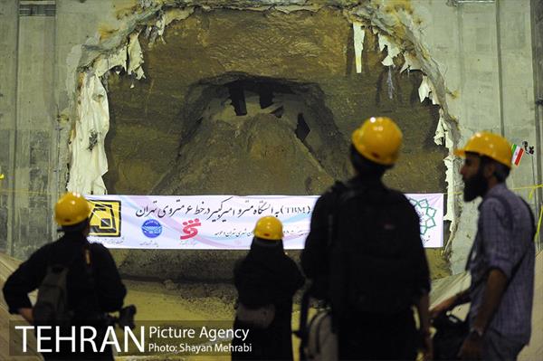 مراسم ورود ماشین حفاری(TBM) به ایستگاه مترو امیرکبیر در خط 6 متروی تهران 22