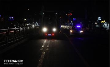 تست تراموای چرخ لاستیکی در تهران 16