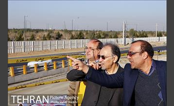 بازدید شهردار تهران از پروژه تقاطع غیر همسطح باقر شهر 2