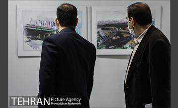 بازدید مدیران شهری و اعضای شورای شهر تهران از نمایشگاه تهران از منظر هنرمندان-2 2