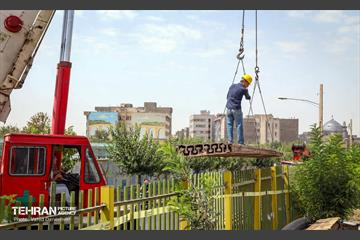 عملیات جمع آوری ریل‌ها و شاسی گذاری در حریم راه آهن تهران اهواز 19
